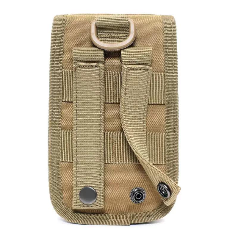 Multifunktionale Hüft-Handytasche: Vertikale Doppelschichtige Molle-Tasche für Powerbanks & Zubehör, Taktische Sport-Bauchtasche