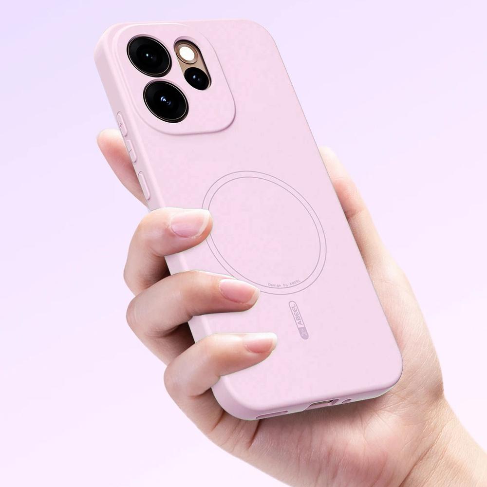 Case for Oppo Reno 15 F / 15 FS, Silicone Lite, for MagSafe, pink