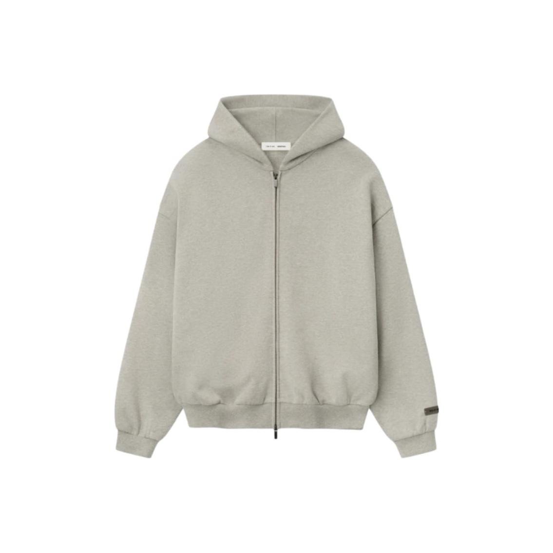Fear of God Базовое флисовое худи на молнии Теплый меланж Серия 3-D Program Однотонное с капюшоном на молнии Свободное Классическая толстовка 192DT256241F M