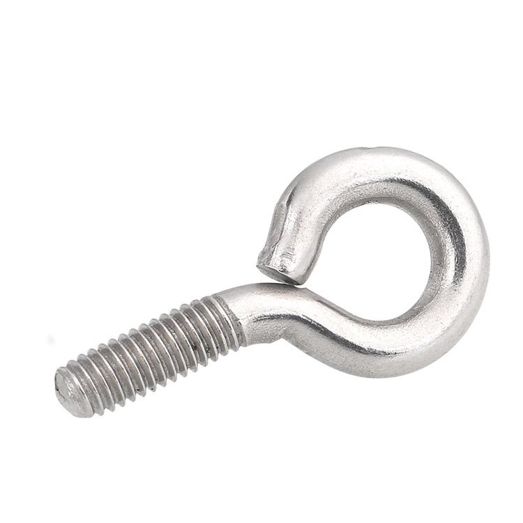 304 Stainless Steel Closed Eye Bolt Hook for Lifting Ring Screw