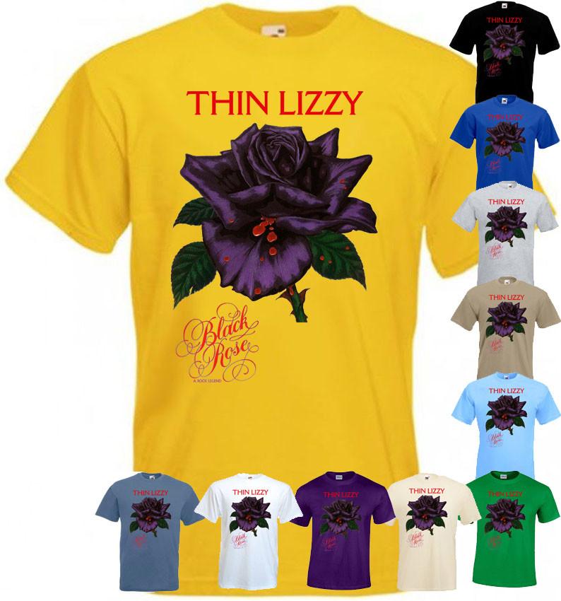 

26 Thin Lizzy - Black Rose v3 T-shirt hard rock all colors all sizes S-5XL Unisex T-Shirt L