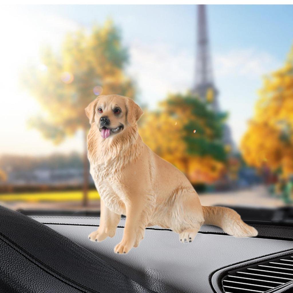 Lifelike Dog Sculpture Animal Figurine Crafts Toy Decorative Animals Action Figure Miniature