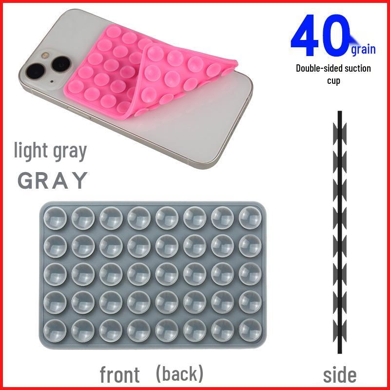 

Двосторонній силіконовий тримач для телефону на 40 присосках: Міцний клей, Нековзкий дизайн