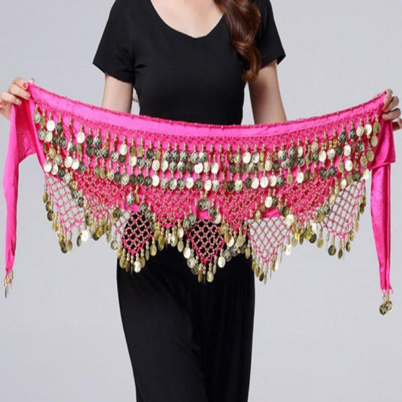 Belly Dance Waist Chain - Indian Hip Scarf for Practice & Performance