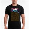 80s Movie Tour Tshirt Summer Casual Cotton Tee Oversized Streetwear Tops Vintage Graphic Print Loose Fit Short Sleeve