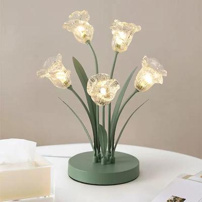Moderne minimalistische Tulpen-LED-Nachttischlampe - Maiglöckchen-Stil Nachtlicht Dekoration