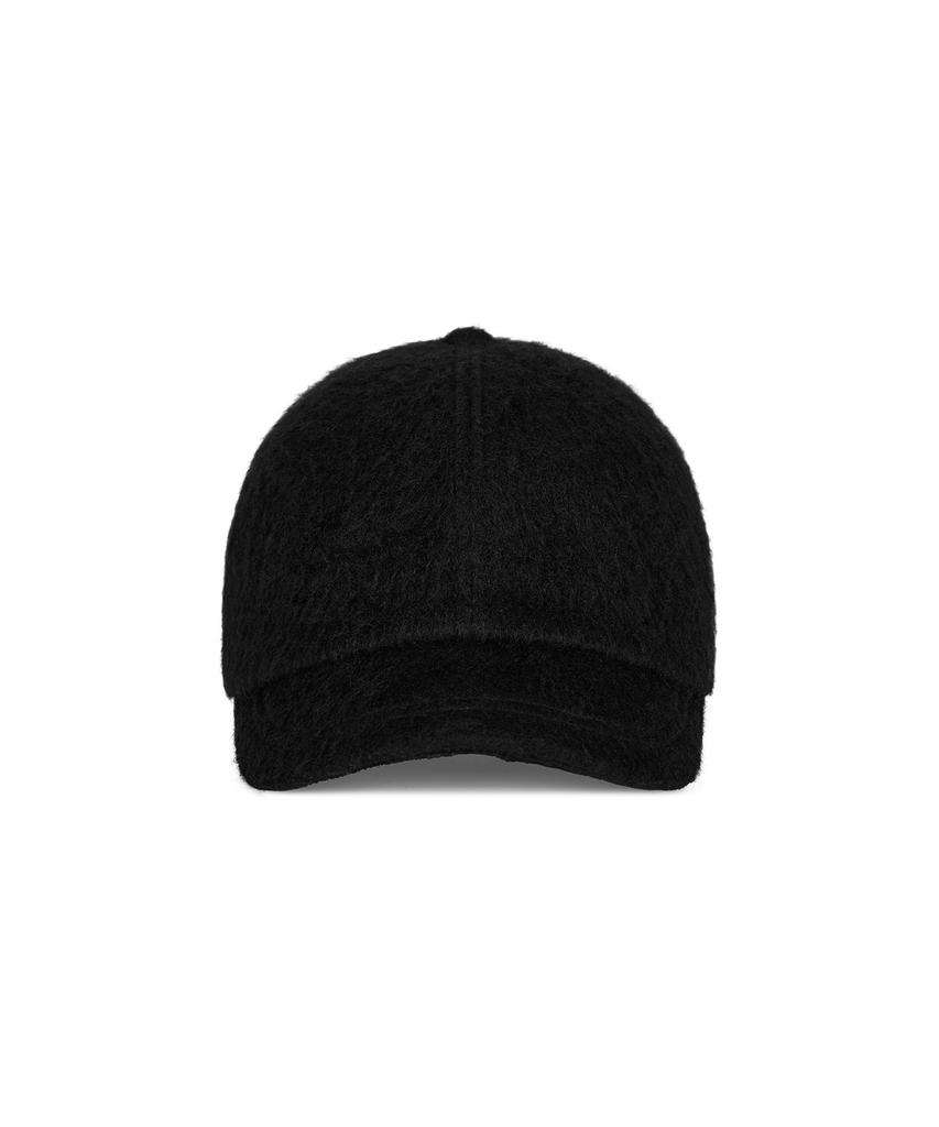 Bajal Va Curved Circle Logo Newsboy Cap Black