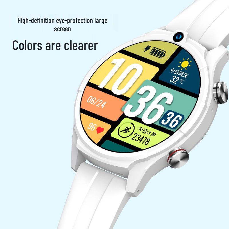 Waterproof 5G Student Smartwatch: Multi-Function Unisex Model with SIM Support & Video Calling