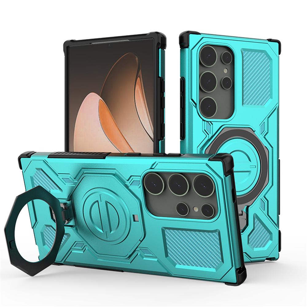 

Противоударный бронированный чехол для Samsung Galaxy S24 S25 Ultra Plus Edge M56 Магнитный Pro Подушка безопасности Вращающийся Противоударный Чехол-подставка Galaxy S24 Ultra