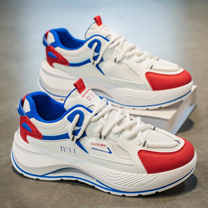 New Fashion New Men's Fashion Casual Low Top Sports Shoes Students Thick Sole Comfortable Sneakers Boys Male Classic Breathable Basketball Shoes