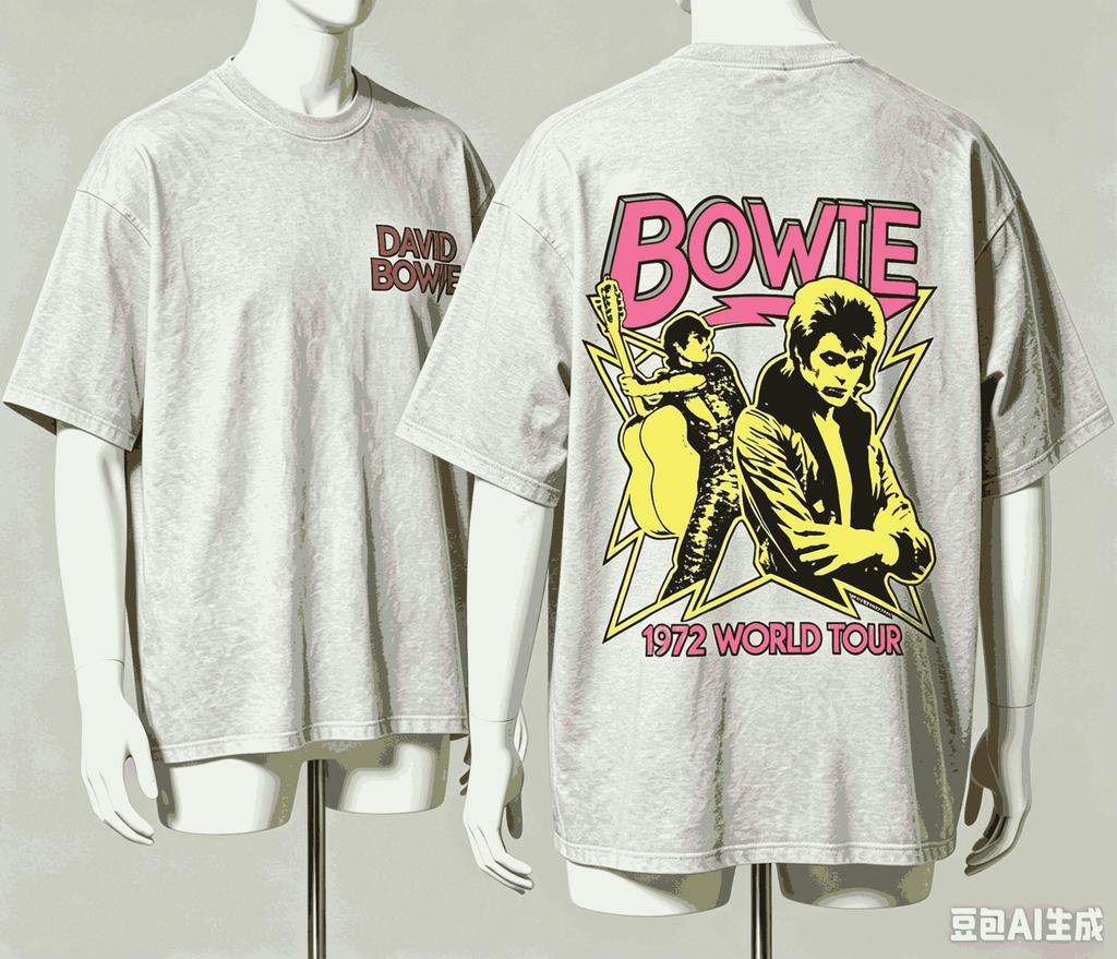 David Bowie Per Regalo Fan T-shirt Unisex Unisex Harajuku Oversize Unisex Manica Corta Streetwear Alta Qualità Coppie Retro Morbida T-shirt