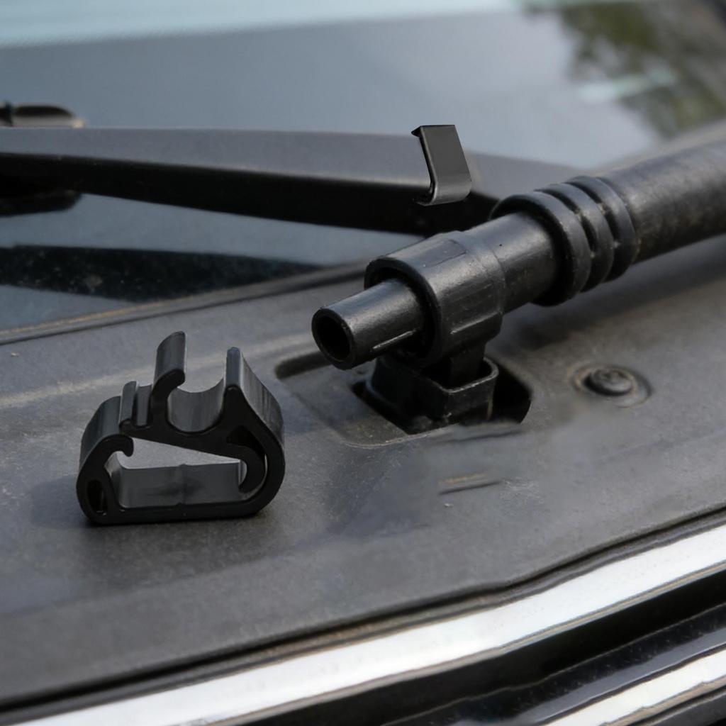 Wiper Hose Clips 5 Pieces Precise Auto Replacement Parts Front Windshield Wiper Washer Hose Clips for Camping Outdoor Store