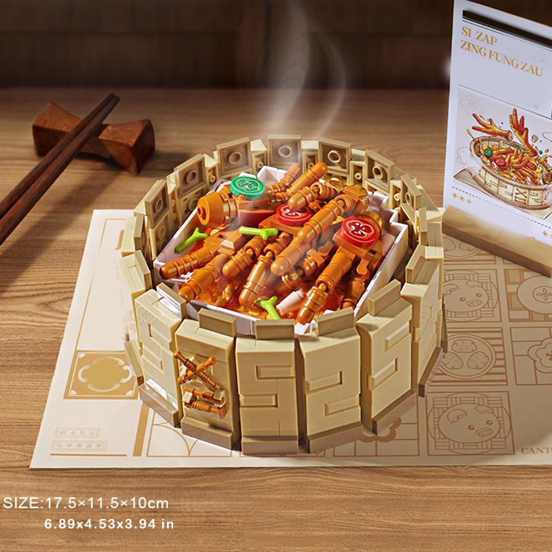 Chinese Culture Cantonese Cantonese Mini Building Blocks,Christmas And Thanksgiving Gifts