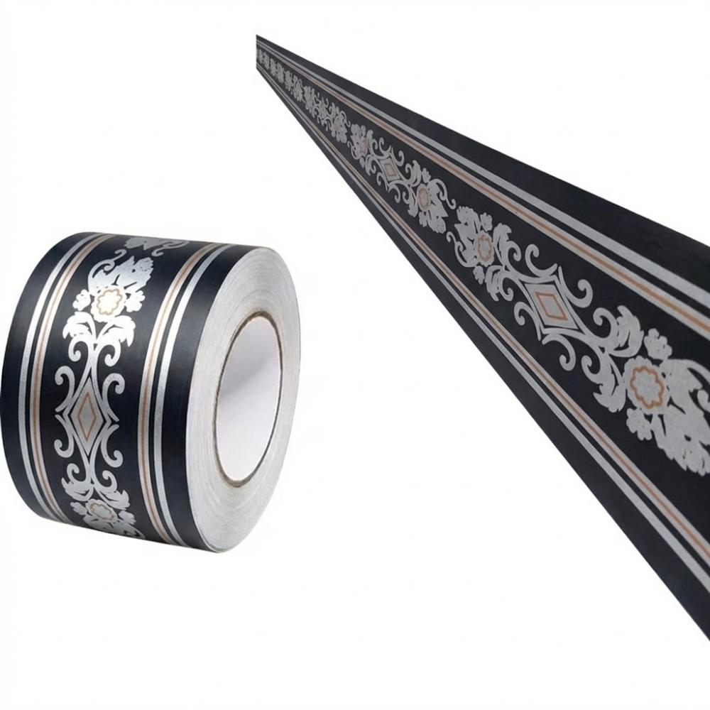 Fashion 5 Meter Wall Base Self Adhesive Thickened Wall Sticker Soft Anti-collision Skirting Line Bedroom