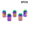 4/5PCS Tire Valve Stem Caps Anodized Aluminum Wheel Valve Covers Accessories Universal Cars SUVs Bikes Trucks And Motorcycles·