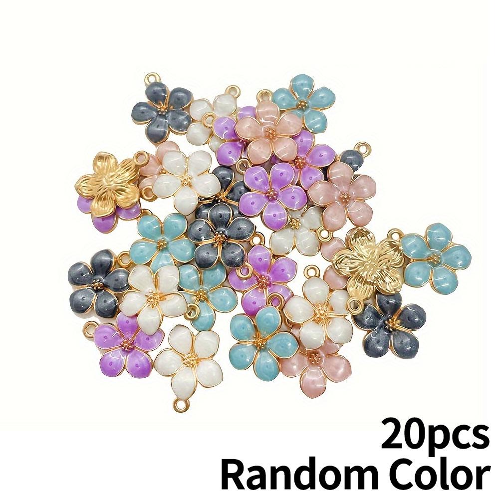 10/20/30 Pieces of Alloy Flower Pendants, Small Flower Pendants, Necklaces, Earrings, Bracelets, Pendants, DIY Jewelry Accessories, Pendants