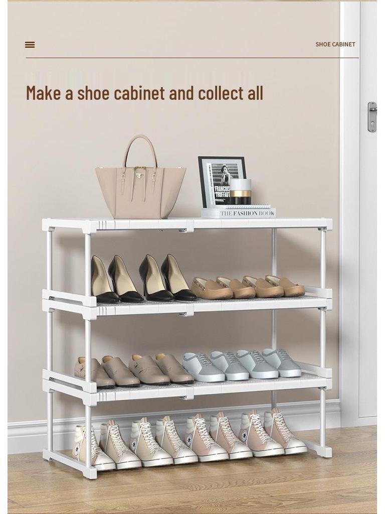 No-Drill Multi-Layer Wardrobe and Kitchen Storage Cabinet with Full Coverage Shelves