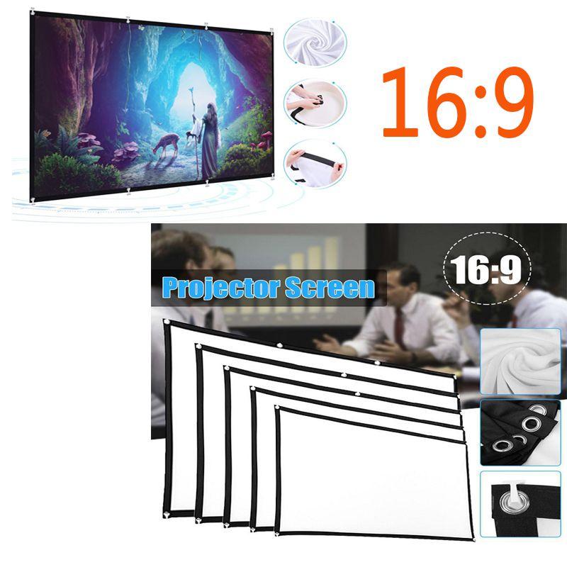 Premium Portable Foldable Projector Screen With Versatile 169 Aspect Ratio Design