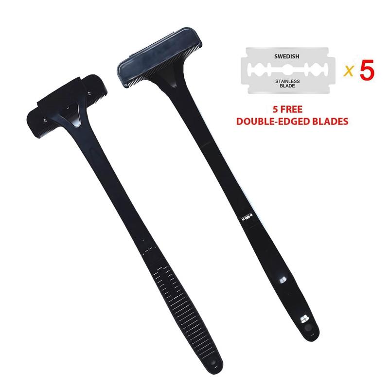Safety Long Handle Folding Back Shaver Body Shaver Back Hair Trimmer Body Leg Back Razor Shaver Epilator Hair Removal Tool