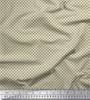 Soimoi Japan Crepe Satin Fabric Geometric Small Print Fabric by the metre 42 Inch