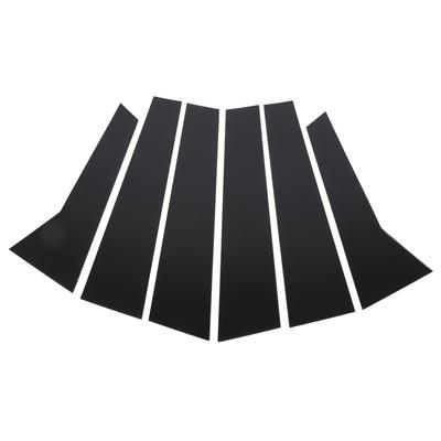 6Pcs B Pillar Posts Trim Glossy Black Exterior Window Decal for Macan 95B 2014 To 2023 Exterior Side Door Window Trim