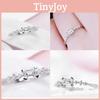 Beautifully Crafted Silver Plated Natural Gemstones Square White Sapphire Wedding Birthstone Ring For Everyday Wear