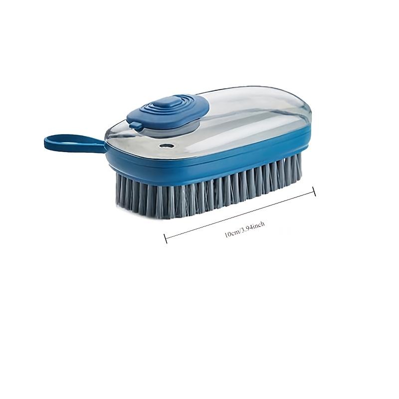 1 Stück Mehrzweck-Flüssigkeitsreinigungsbürste mit eingebautem Seifenspender – Tiefenreinigung, Schrubben und Spülen von Teppichen, Böden und Badezimmern – Manuell