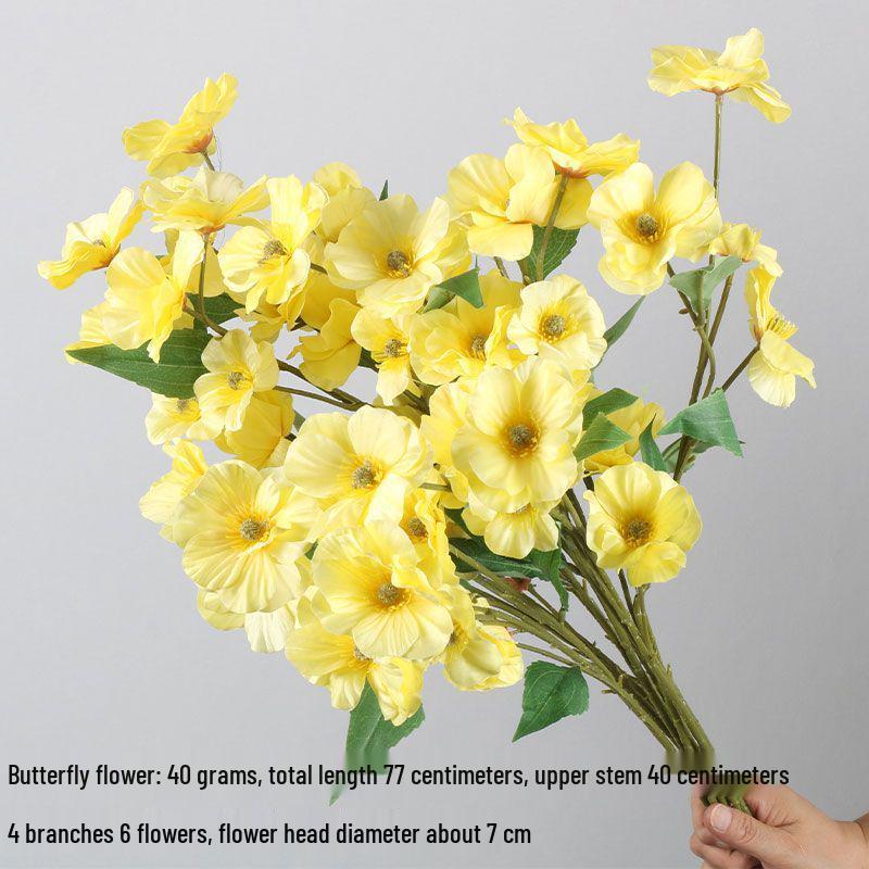 Wedding Yellow Silk Peony & Lotus Flower Arrangement for Ceiling and Aisle Decoration