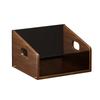 Record Storage Box Rustic Desktop Open for Countertop Dorm Room Sundries Small