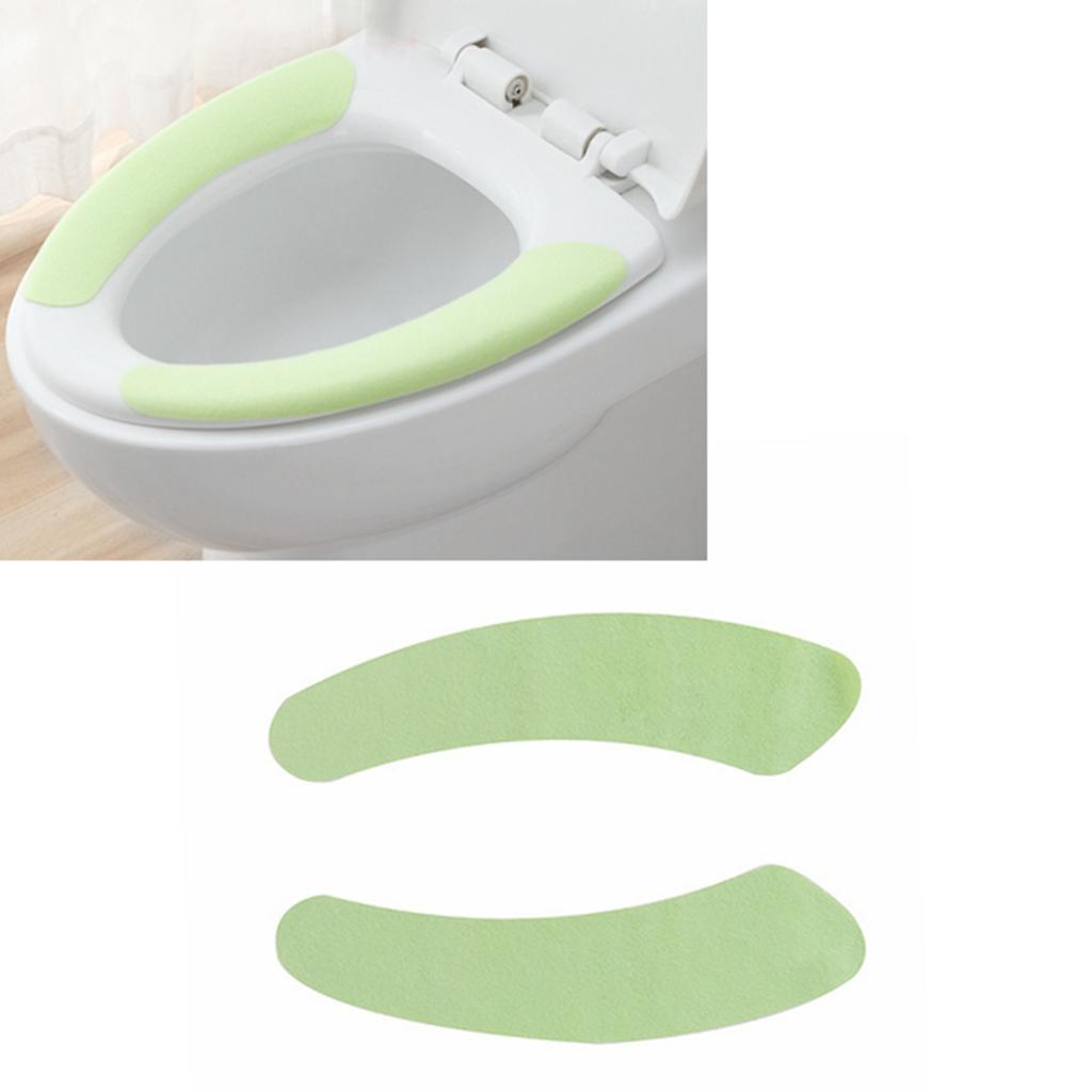 Warmer Toilettensitzbezug Waschbar Universal Selbstklebende Toilettensitzpolster für Badezimmer