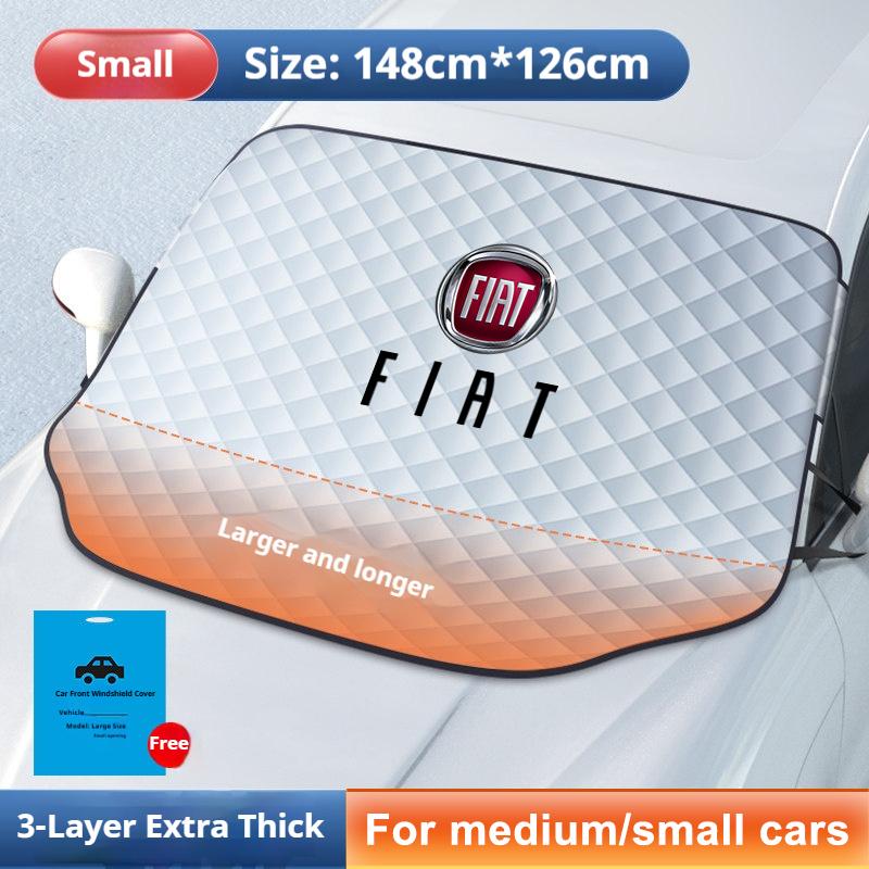 Housse d'hiver pour voiture Protection Neige Soleil pour Fiat 500 Abarth Panda 500e Tipo Cronos Argo Ducato Panda 500L Accessoires Outils de Voiture