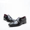 Fashion Men's Genuine Leather Shoes Wedding Party Shoes Black Brown With Buckle Man Dress Shoes H358