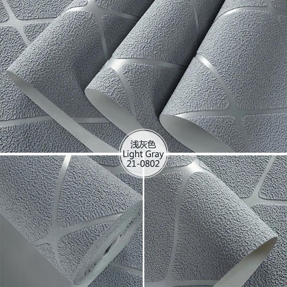 Modern Minimalist Imitation Deer Skin Velvet Large Grid Wallpapers Bedroom Living Room High Quality Decorative Wallpaper 3D