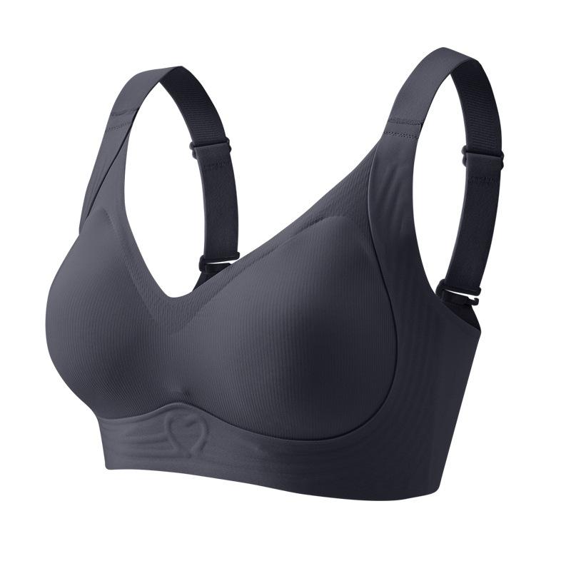 

Popular comfortable and seamless women s big breasts show no steel ring, and the upper support is a thin sports bra with secondary breasts. Xxxxl-suitable for 44/100cd