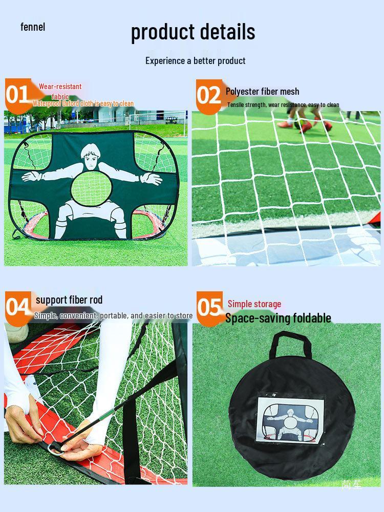 Foldable Children's Soccer Goal for Indoor & Outdoor Use