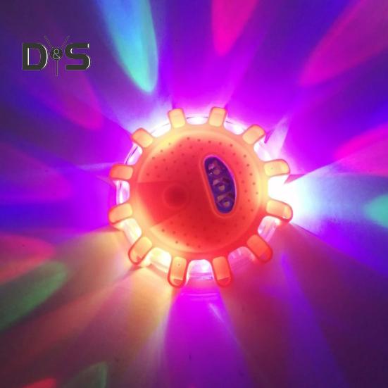 2 Stück Auto-Warnleuchten mit 9 Blinkmodi, superhell, hohe Lumen, wasserdicht, batteriebetrieben, LED-Warnleuchten mit Magnet