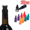 2Pcs Wine Stoppers, Silicone Wine Bottle Stopper and Beverage Bottle Stoppers