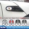 Für MINI Cooper D One R56 Clubman R55 Cabrio R57 R58 Der schwarze Flagge Auto Kotflügel Blinker Außenlicht Abdeckungen Aufkleber