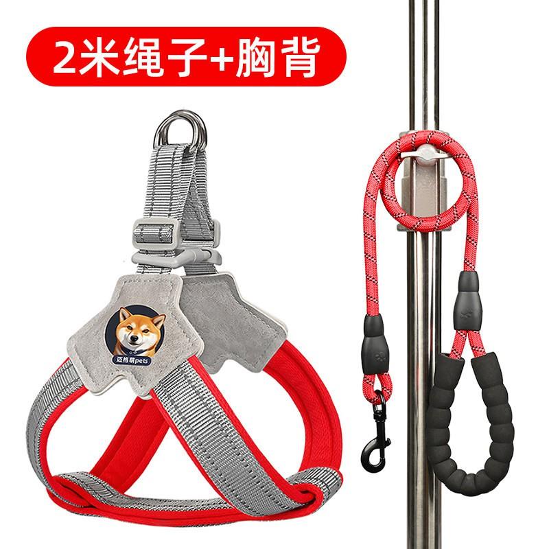 Adjustable Dog Harness With Leash Small Breeds Like Shiba Corgi French Bulldog Bichon - Reflective Safety Walk Belt
