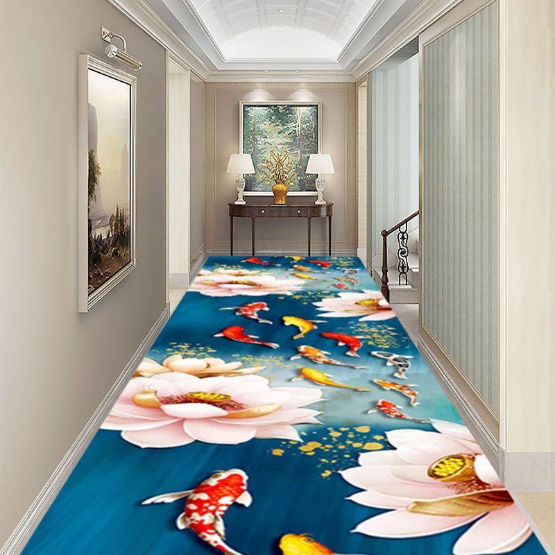 Chinese Style Corridor Aisle Carpet Hotel Hotel Stairs Non-Slip Floor Mats Home Entrance Carpet Custom Corridor Long Carpet