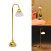 Flower Lamp Floor Lamp Light Pretend Play for Kids Role Furniture Model Toy 1:12 Scale Vintage Floor Lamp PlayHouse