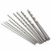 Multiple materials Round Shank Diameter High-speed Steel Straight Shank Long Sturdy Wear-resistant Twist Drill Set 9Pcs
