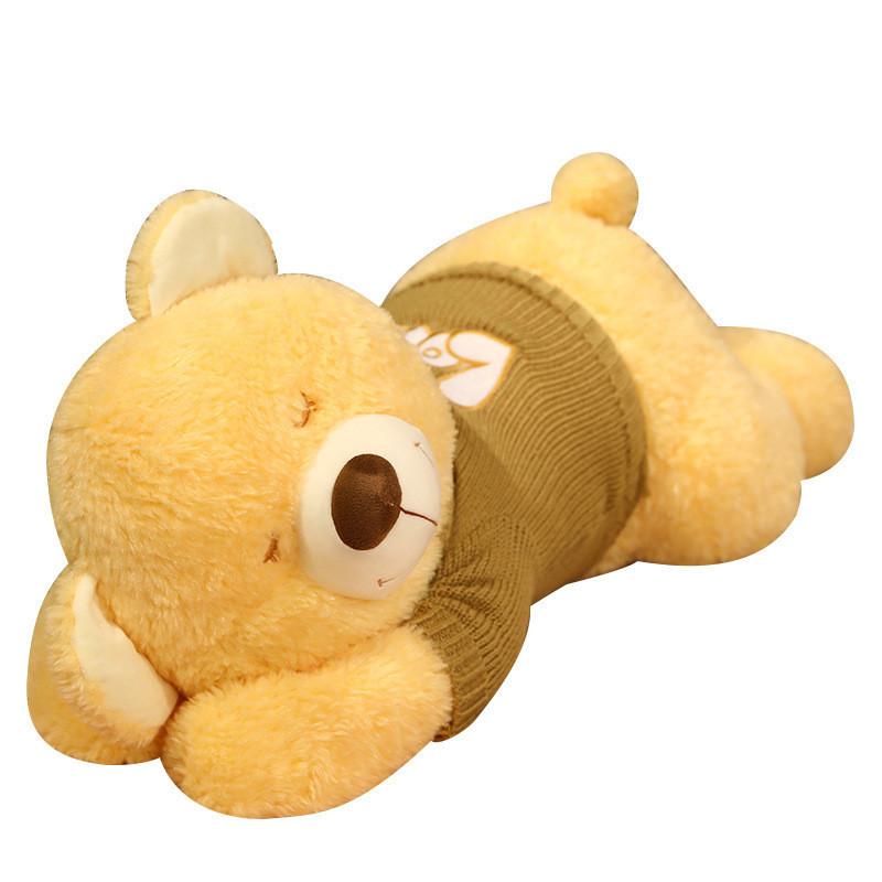 Sweater Bear Wear Plush Toy Cartoon Stuffed Doll Cushion Decoration Kids Gift