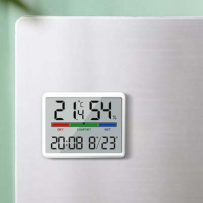 Color Screen Temperature and Humidity Meter Clock Multifunctional Large Screen Indoor Household Electronic Alarm Clock Thermometer