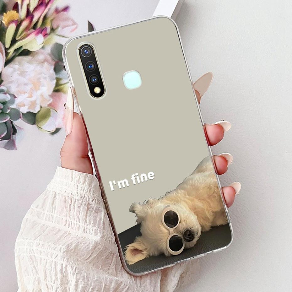 

Новый дизайн чехла для телефона Vivo 1915 Y19 Y5s, прозрачный тонкий силиконовый задний чехол из ТПУ для Vivo Y19 Y5s 1915, мягкие силиконовые чехлы Vivo Y19 or 1915