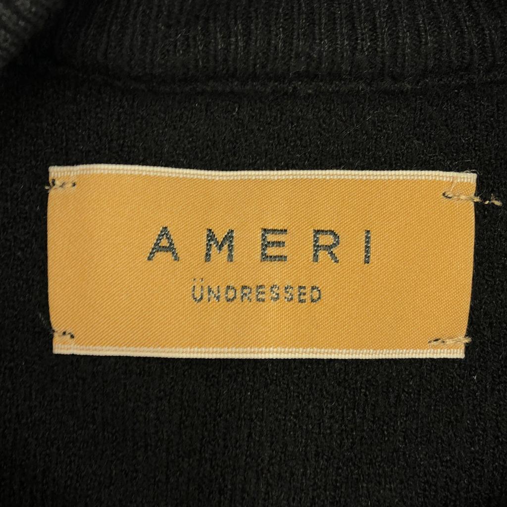 AMERI UNDRESSED Long Sleeve Crew Neck Knit F Black Sweater Women Used