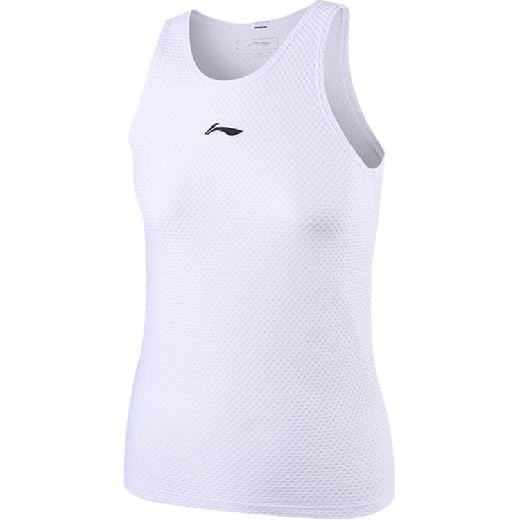 

Жилет Li Ning однотонный с круглым вырезом, удобный, дышащий, универсальный, повседневный, быстросохнущий, женский, белый LCTY038-2 M