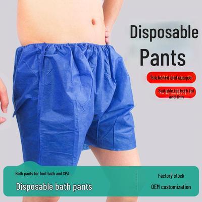 Disposable Non-woven Boxer Shorts for Men - Ideal for Massage, Foot Bath, Beauty Salon, and Sauna Sessions