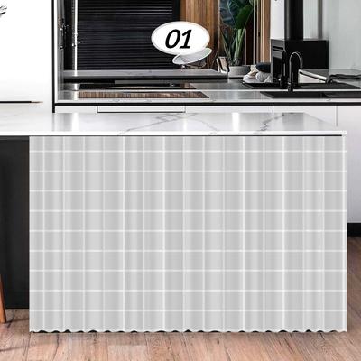 100x140cm Selbstklebendes staubdichtes Vorhang Küchenkabinett Offene Regale Schrankabdecktuch Dekorative Kurze Vorhänge