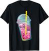 Bubble Boba Tea Vaporwave Aesthetic Great Wave Off Kanagawa T-Shirt